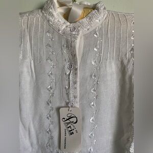 New vintage embroidered bohemian hippie  blouse
